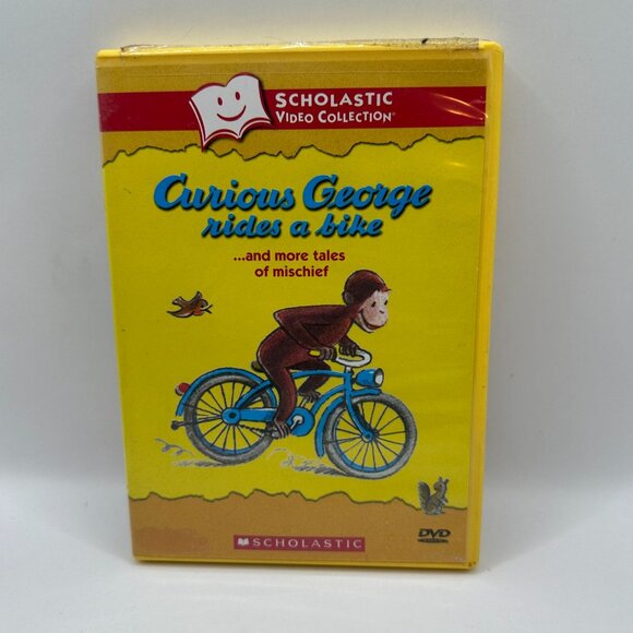 Curious George Rides A Bike DVD Classic Animated Stories Ages 4-9 Scholastic - Picture 2 of 4
